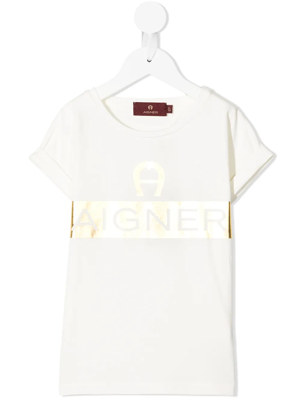 Aigner Kids футболка с логотипом