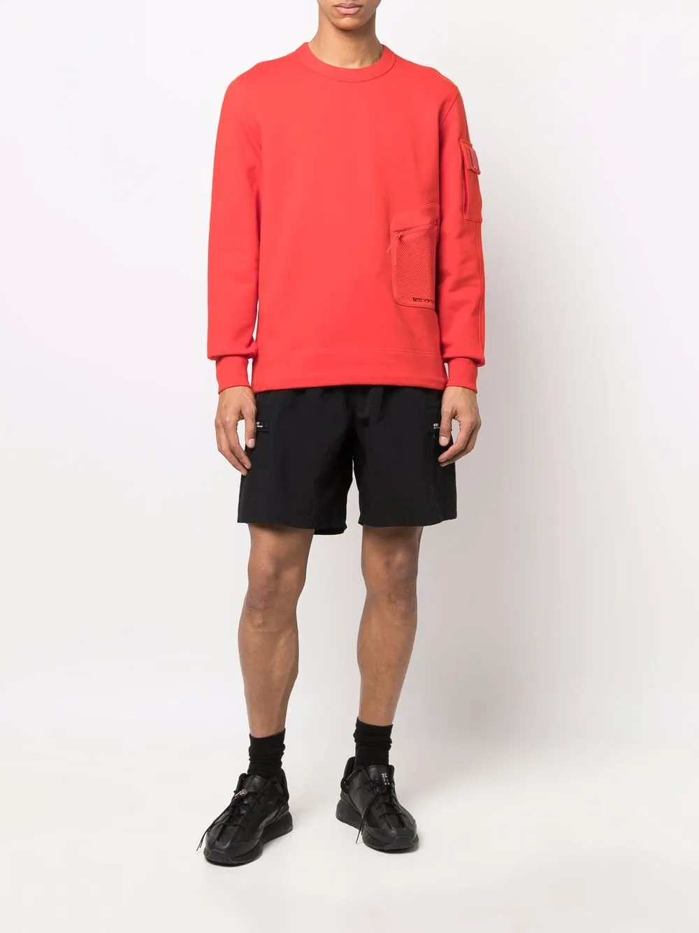 C.P. Company Sweater met meerdere zakken - Rood
