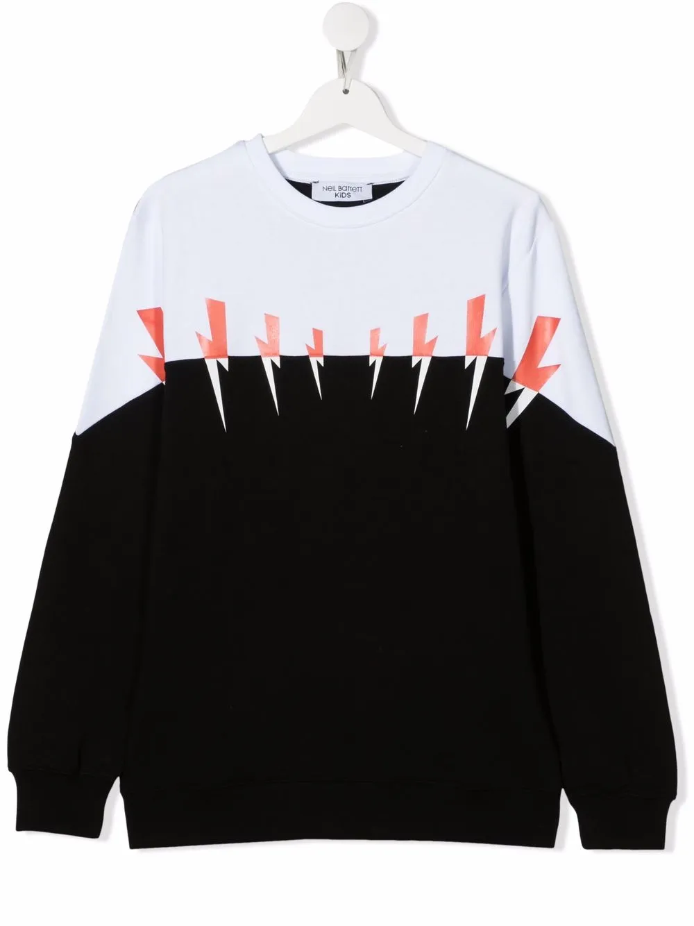 

Neil Barrett Kids sudadera con paneles - Negro