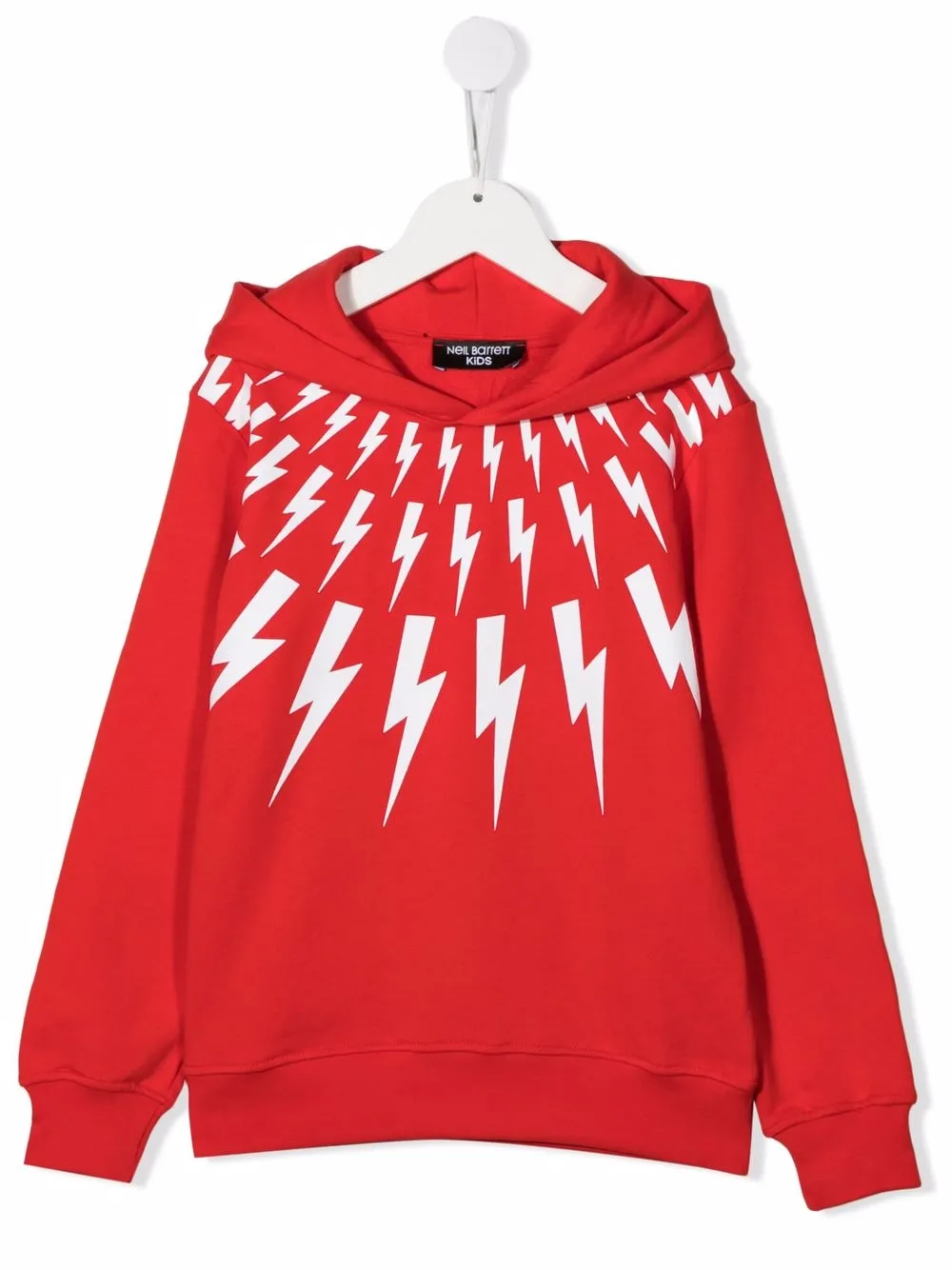 

Neil Barrett Kids hoodie con motivo Thunderbolt - Rojo