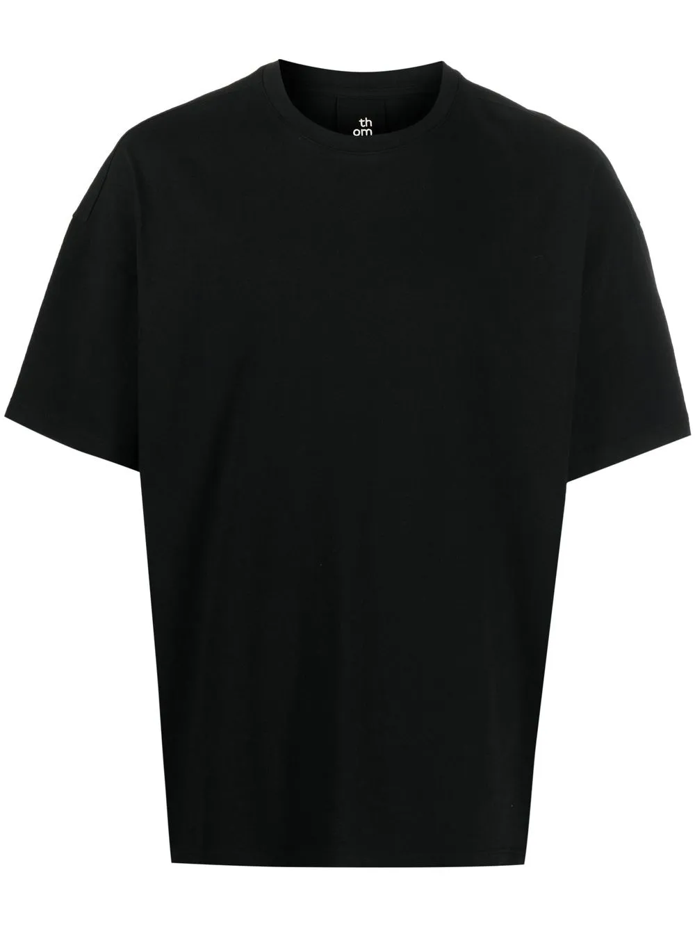 

Thom Krom camiseta ajustada con cuello redondo - Negro