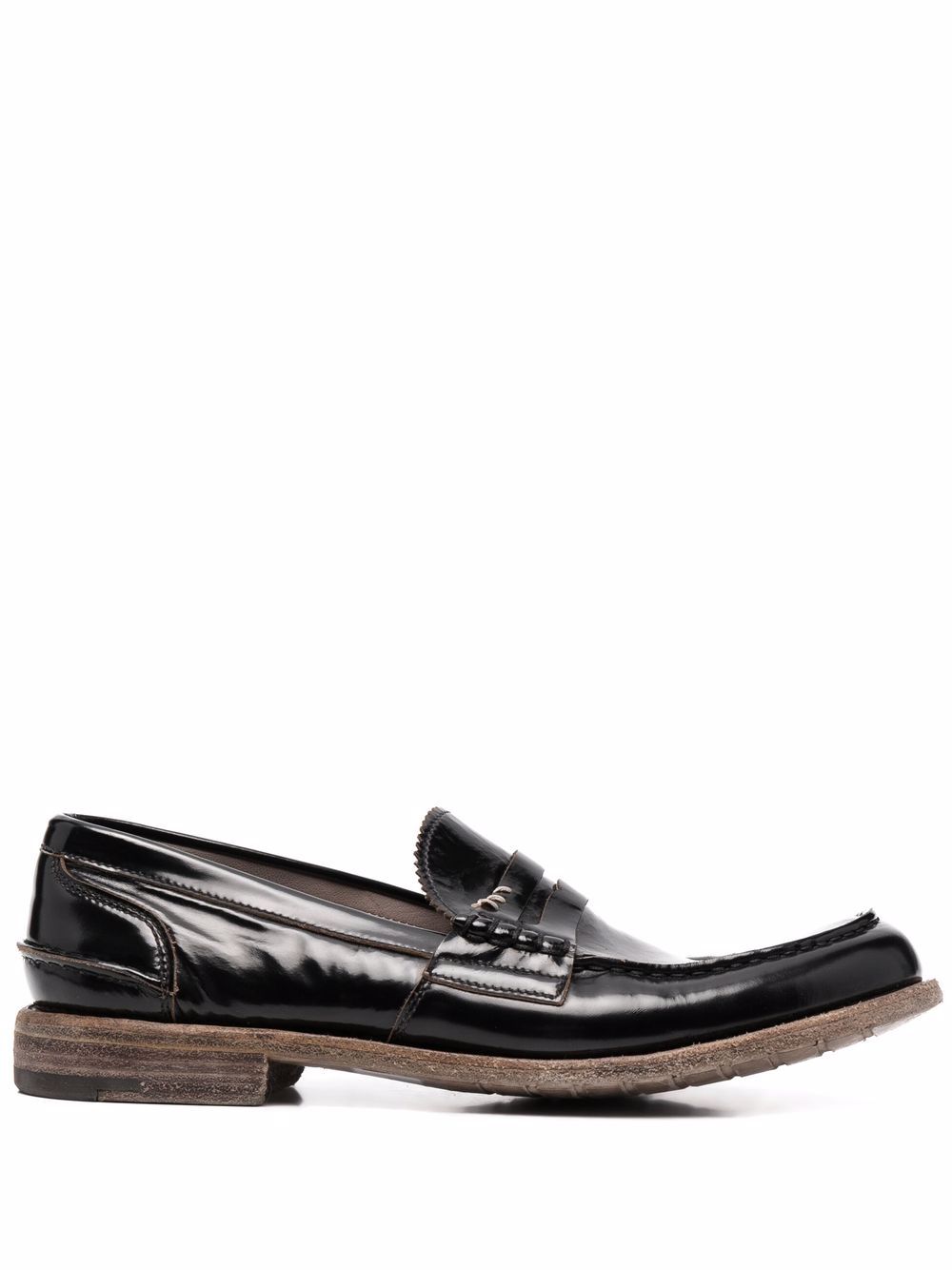 

Premiata high-shine leather loafers - Black