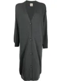 PAULA V-neck cashmere cardi-coat - Grey