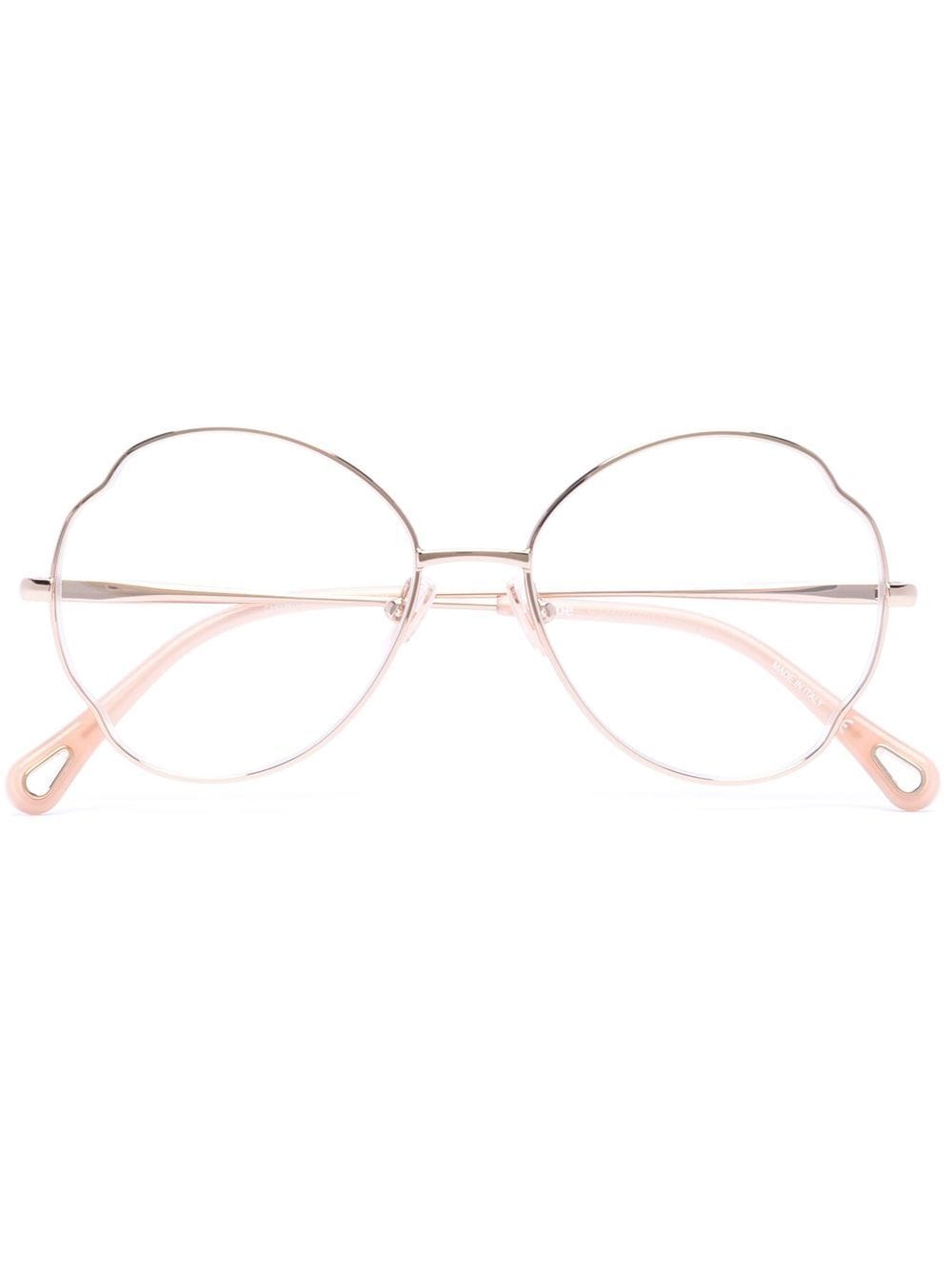 Chloé Round-frame Glasses In Silver