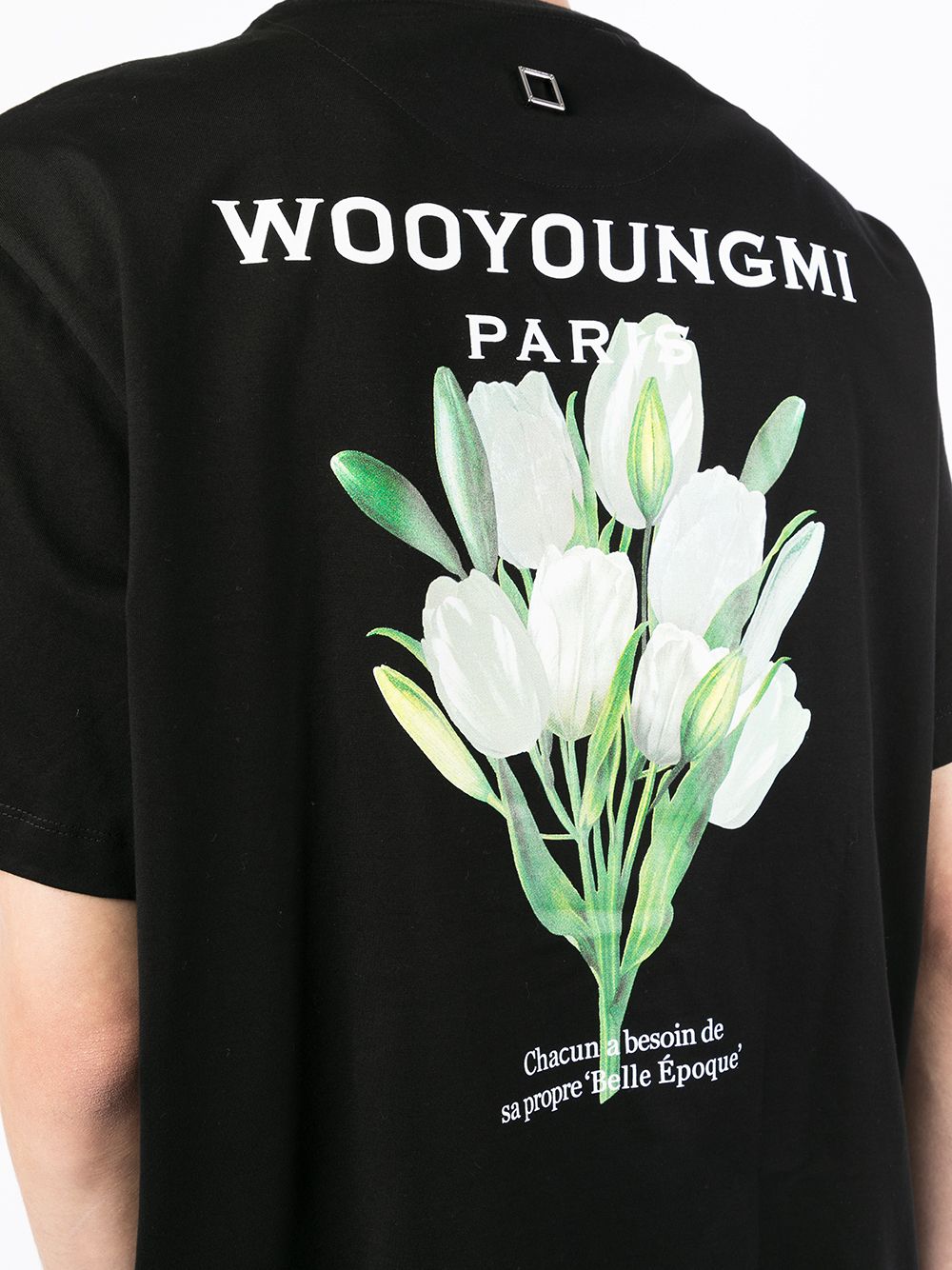 Wooyoungmi Logo flower-print T-shirt - Farfetch