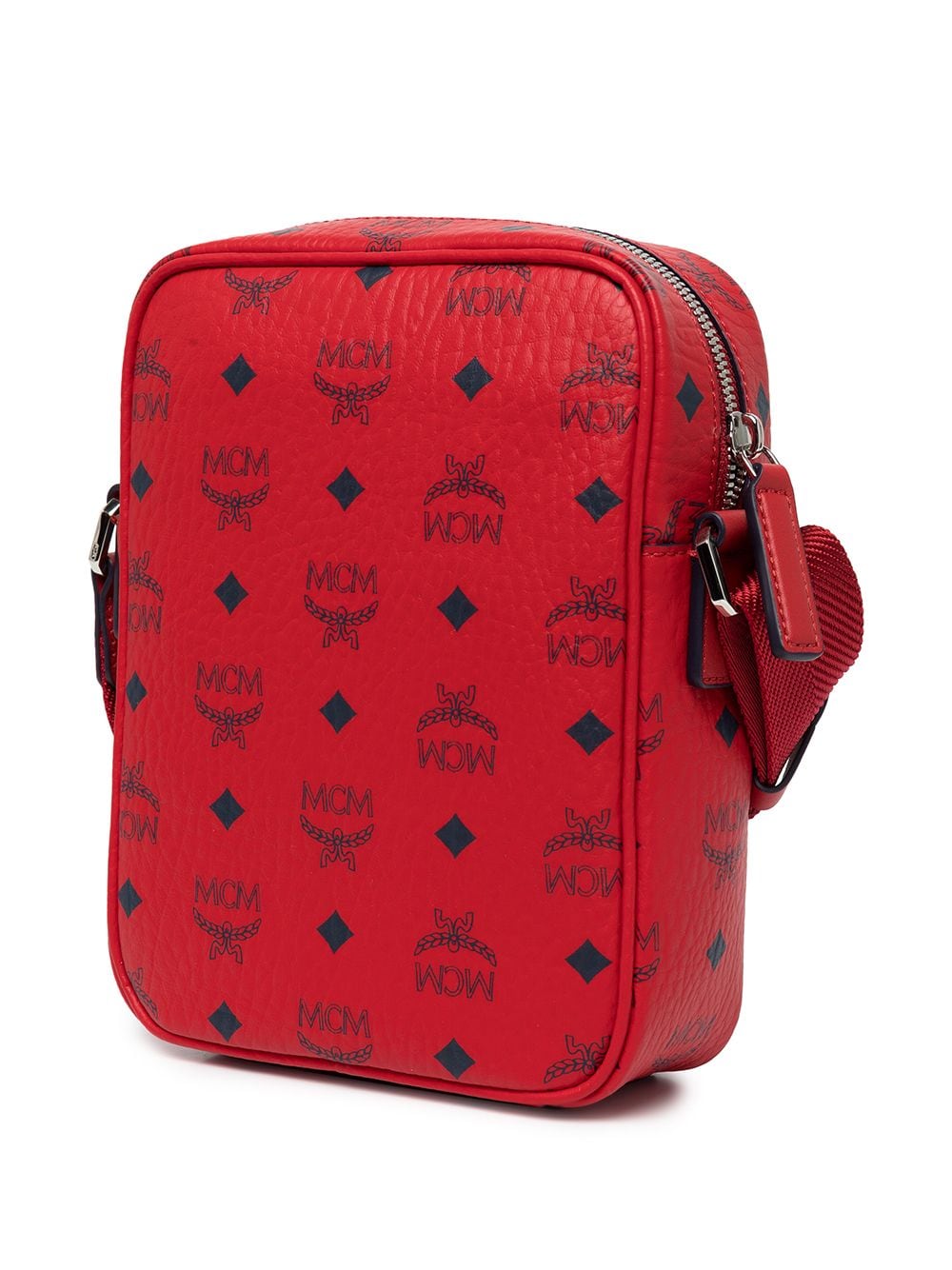 red mcm crossbody bag