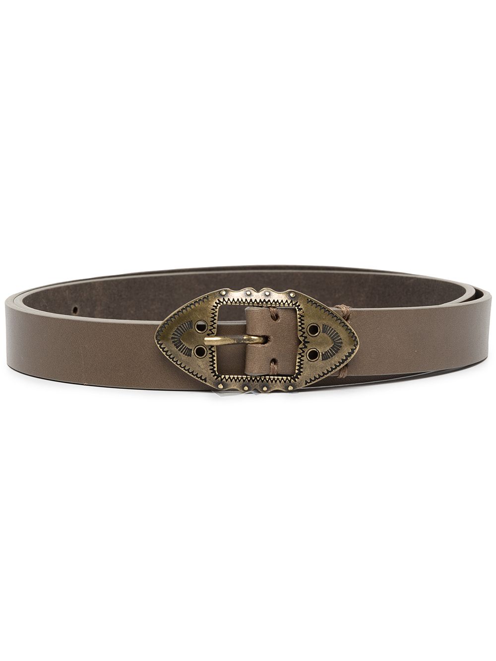 Isabel Marant Buckle-fastened Leather Belt In Grau | ModeSens