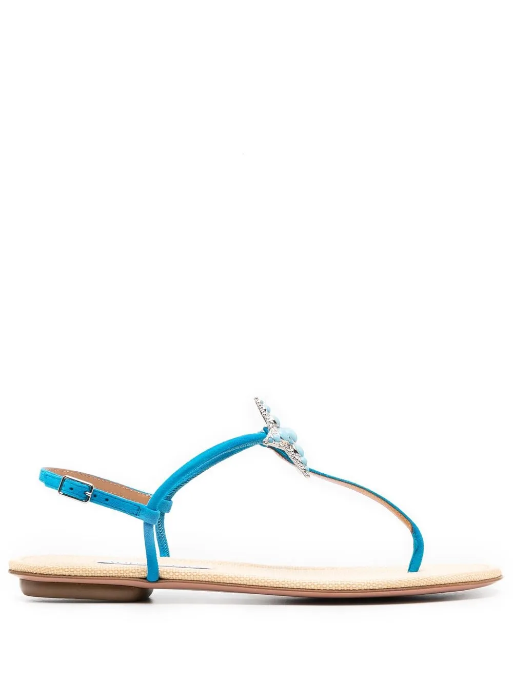 

Aquazzura Seastar flat sandals - Blue