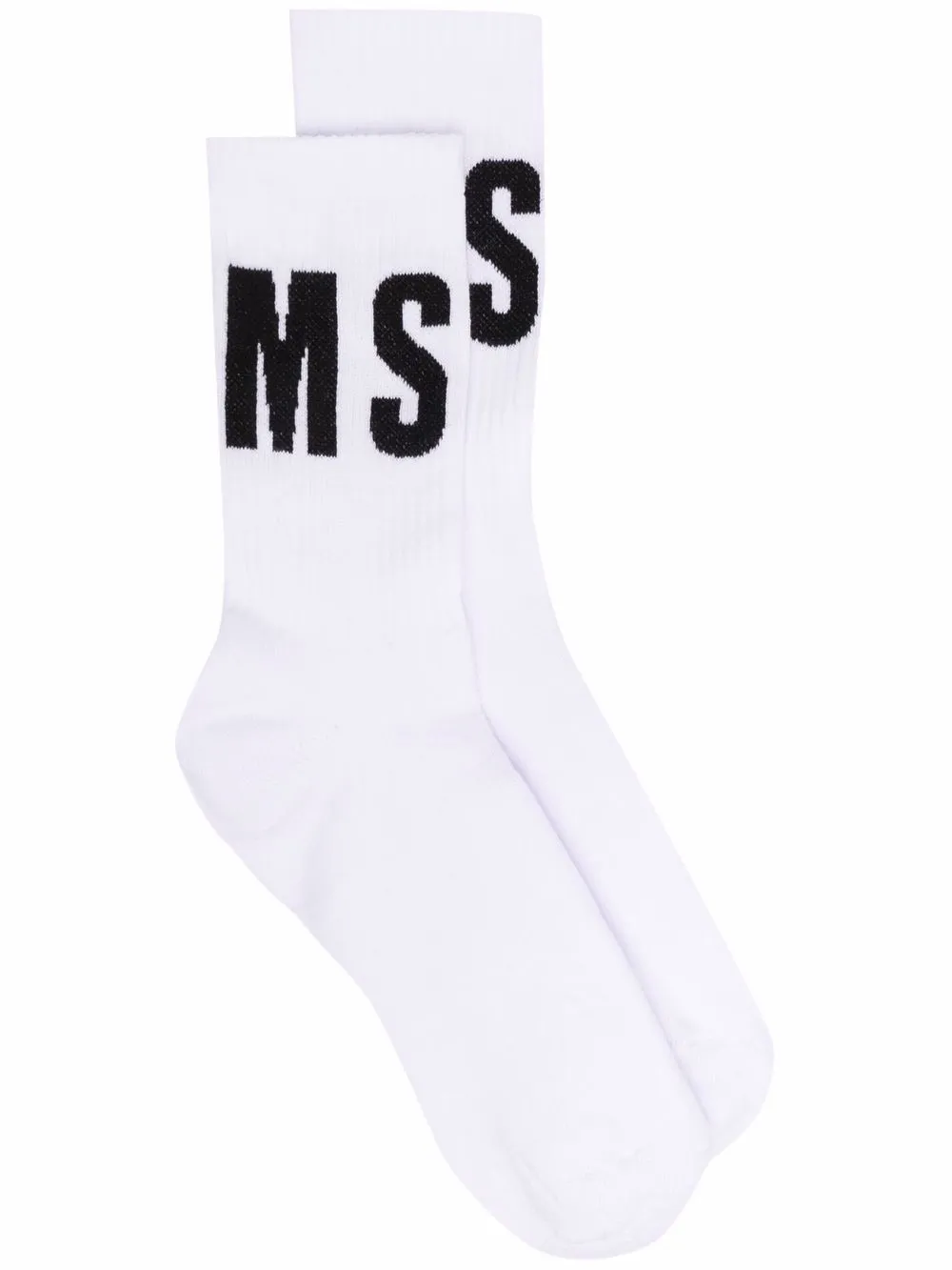 

MSGM calcetines con logo en jacquard - Blanco
