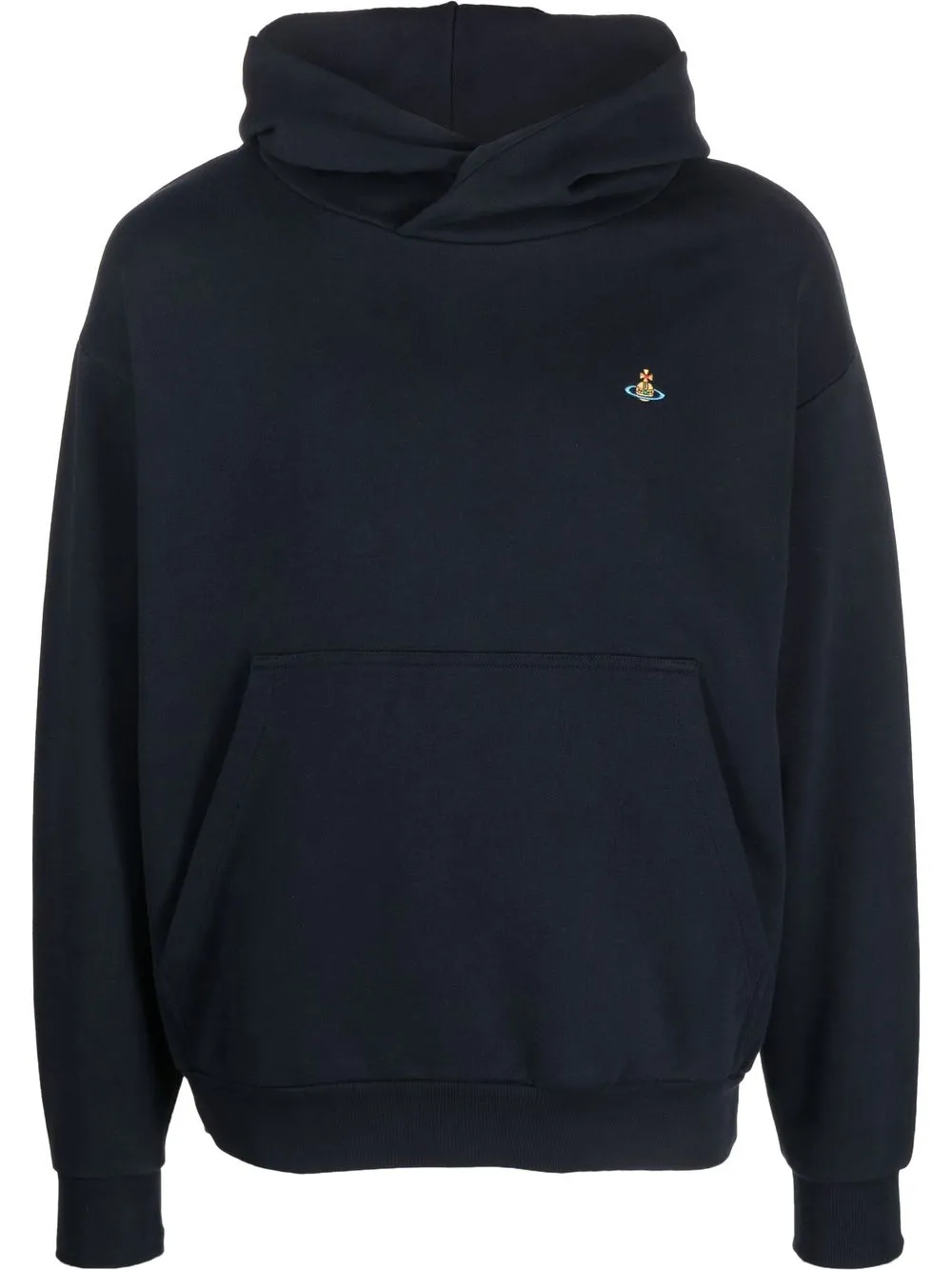 

Vivienne Westwood embroidered Orb-logo hoodie - Blue