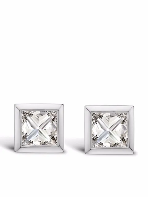 Pragnell aretes RockChic en oro blanco de 18kt con diamante