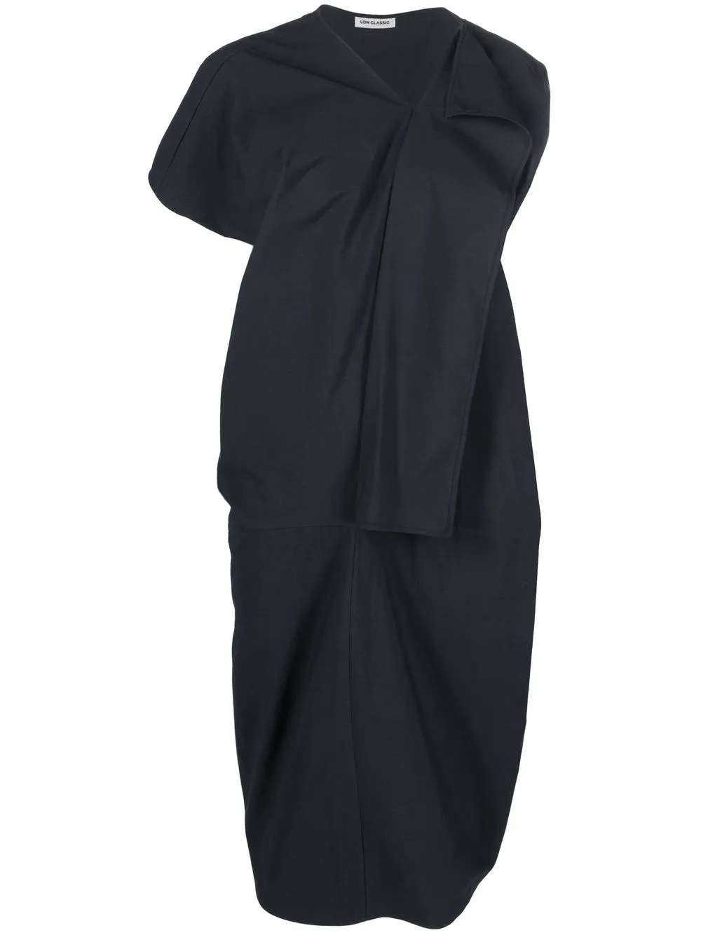 

Low Classic folded-detail midi dress - Blue