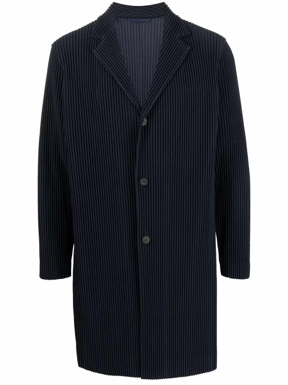 Homme Plissé Issey Miyake single-breasted Pleated Coat - Farfetch
