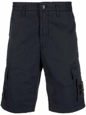 stone island khaki cargo shorts