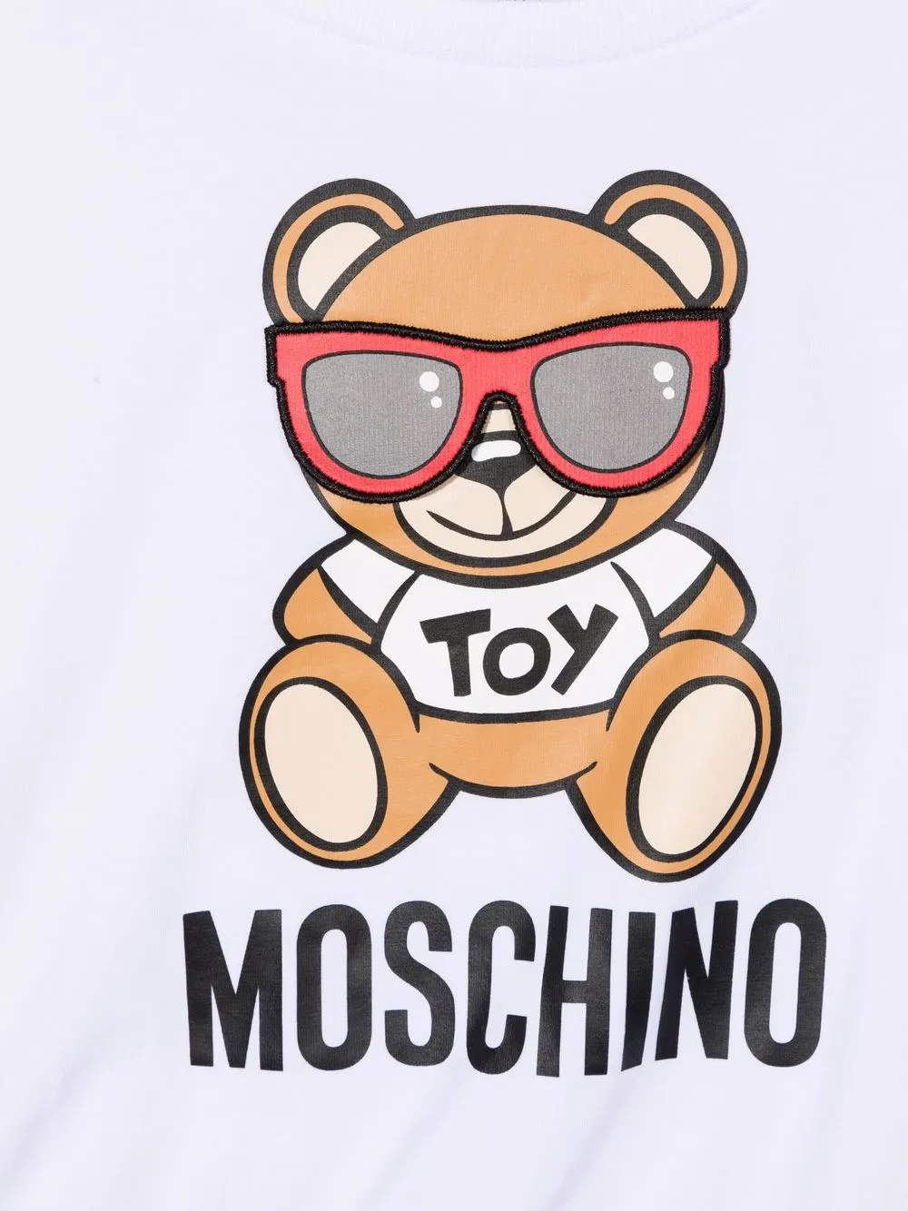 фото Moschino kids футболка с принтом teddy bear