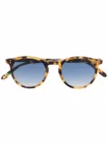 Garrett Leight Carlton Eco round-frame sunglasses - Brown