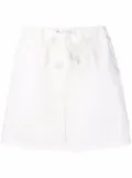 Moncler high-waisted drawstring shorts - White