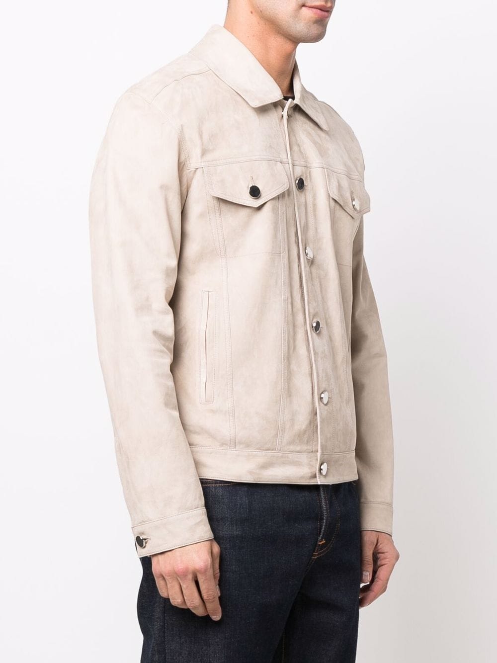 фото Desa collection button-up suede shirt jacket