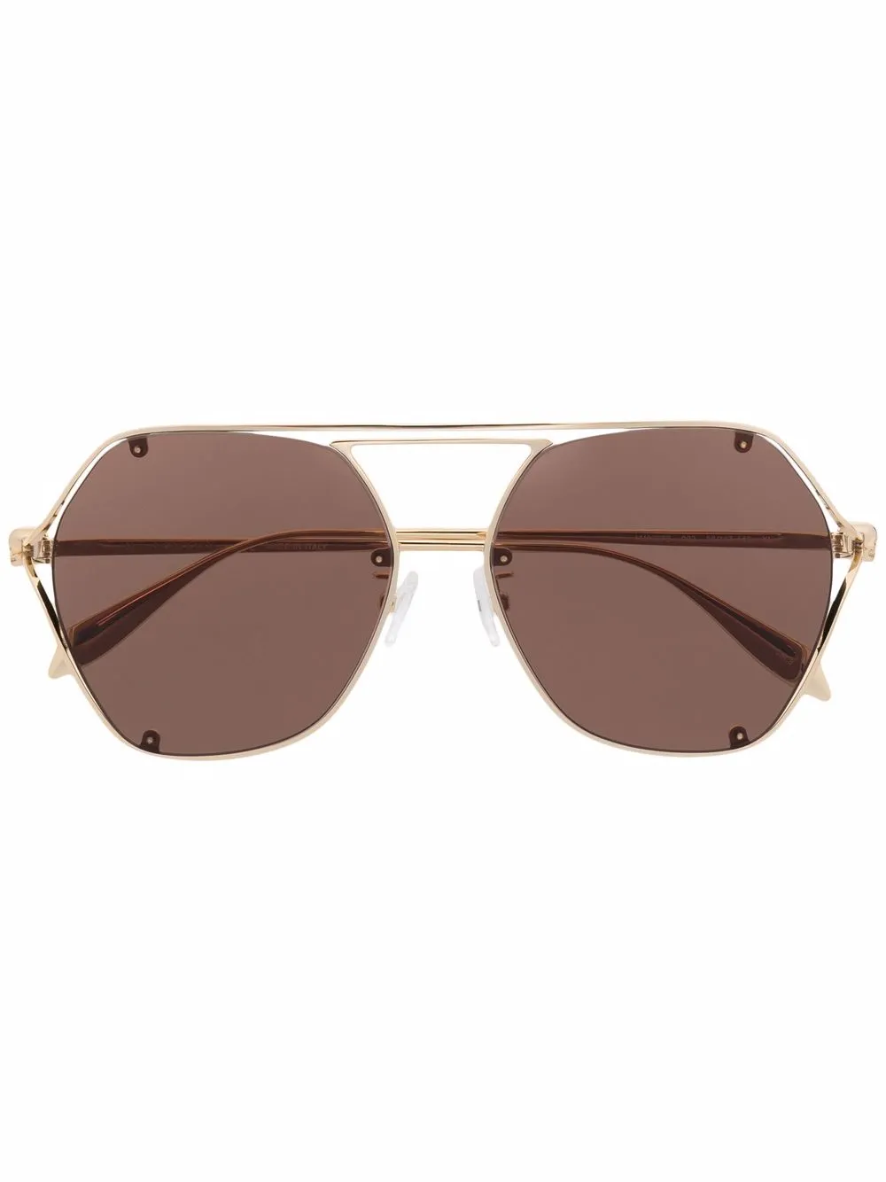 

Alexander McQueen pilot-frame sunglasses - Gold