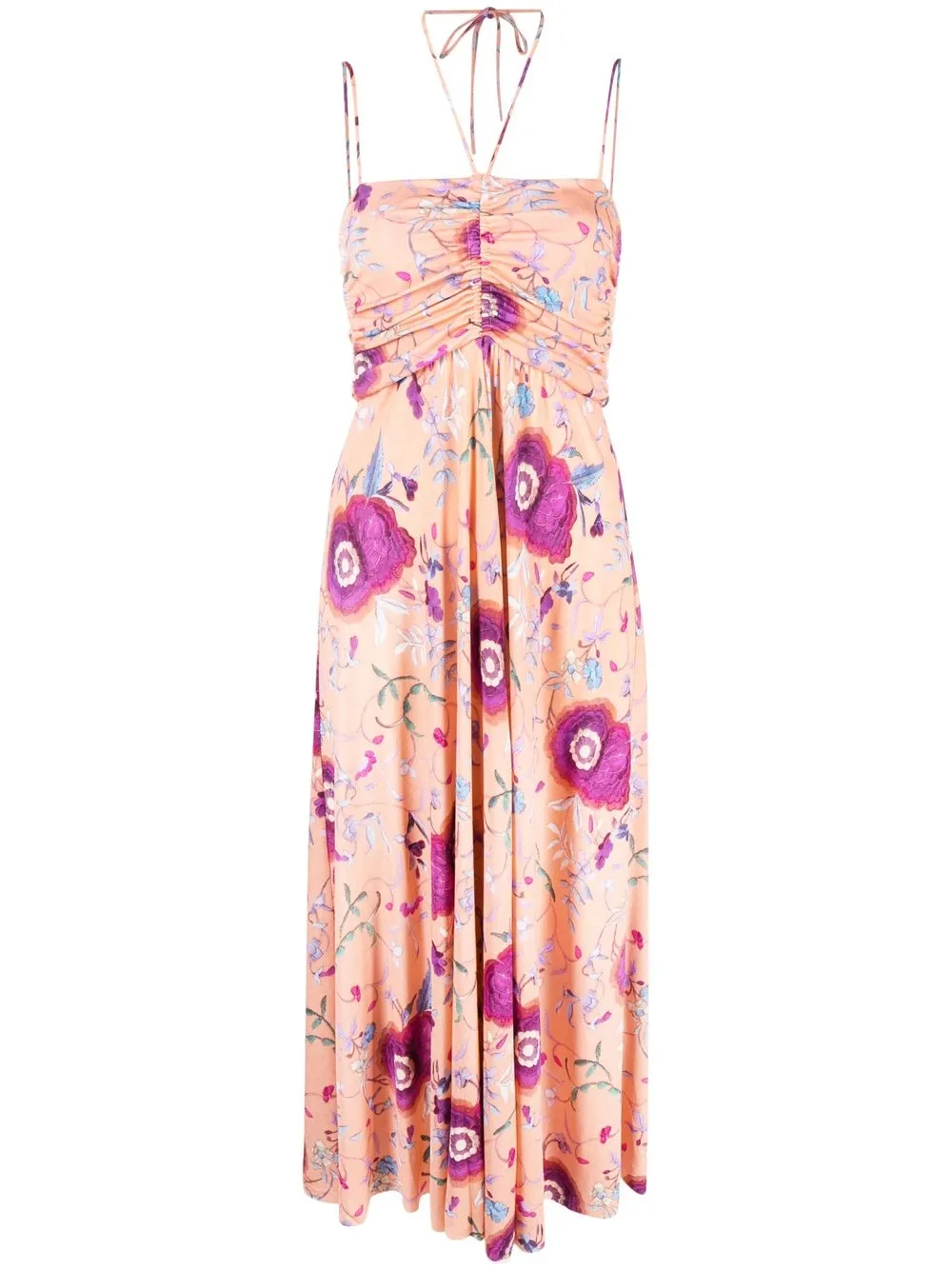 Isabel Marant Gathered floral-print Dress - Farfetch