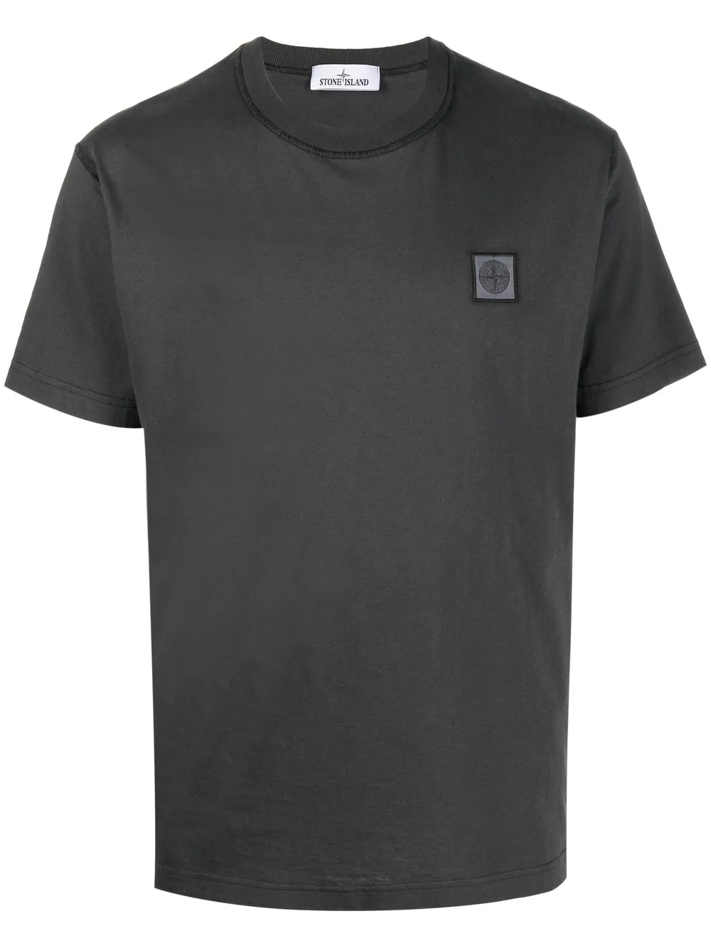 

Stone Island playera con parche del logo - Gris