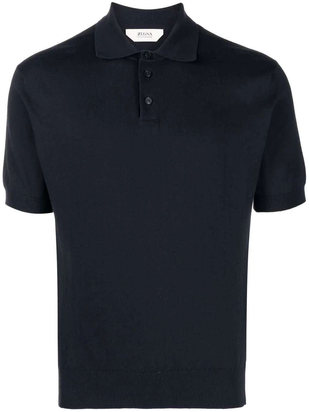 

Zegna playera tipo polo manga corta - Azul