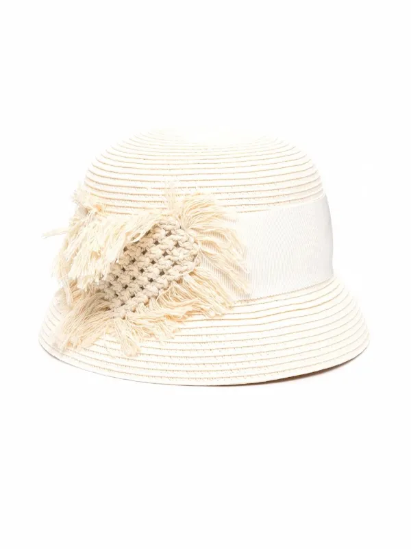 Mi Mi Sol braided-detail bucket hat 
