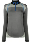 7 DAYS Active half-zip funnel neck top - Grey
