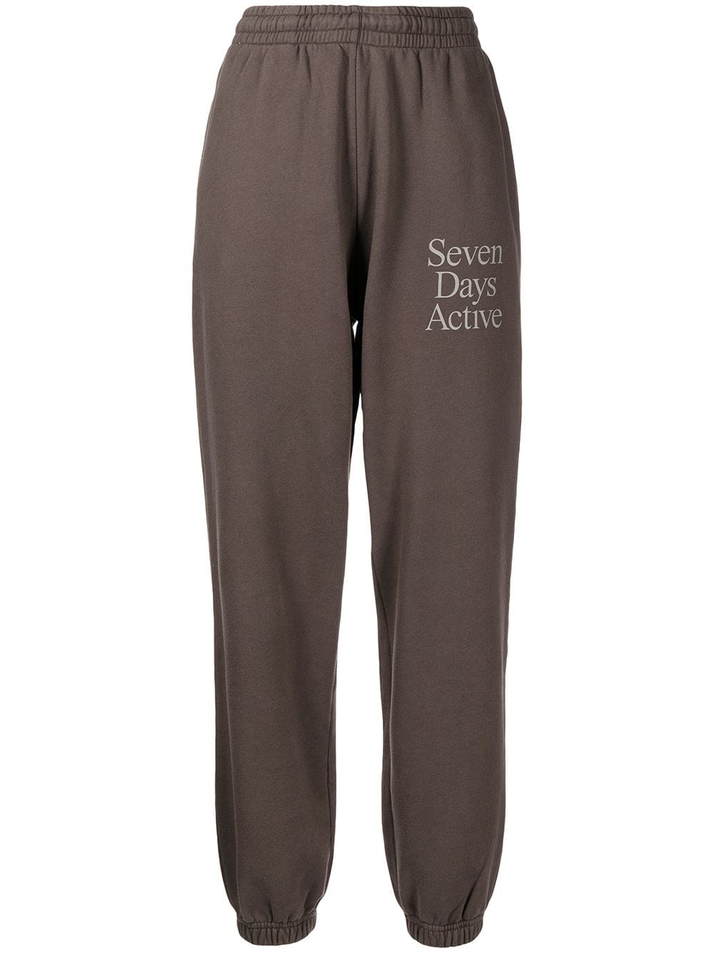 фото 7 days active logo-print track pants