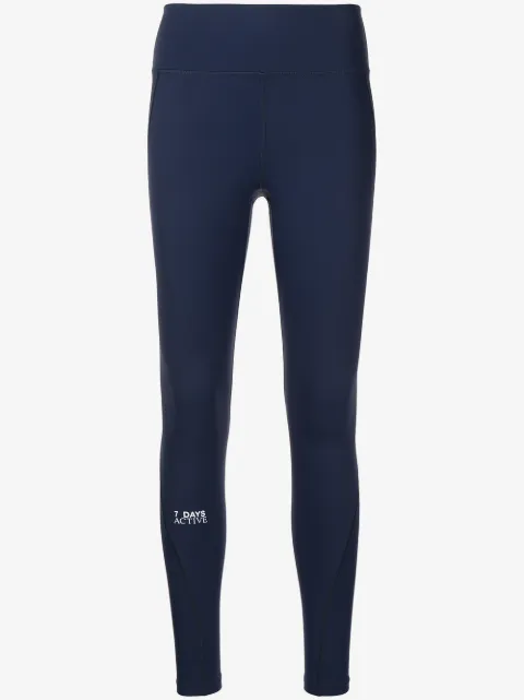 7 DAYS Active logo-print leggings