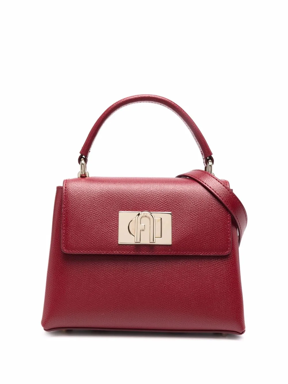 leather fold-over tote bag