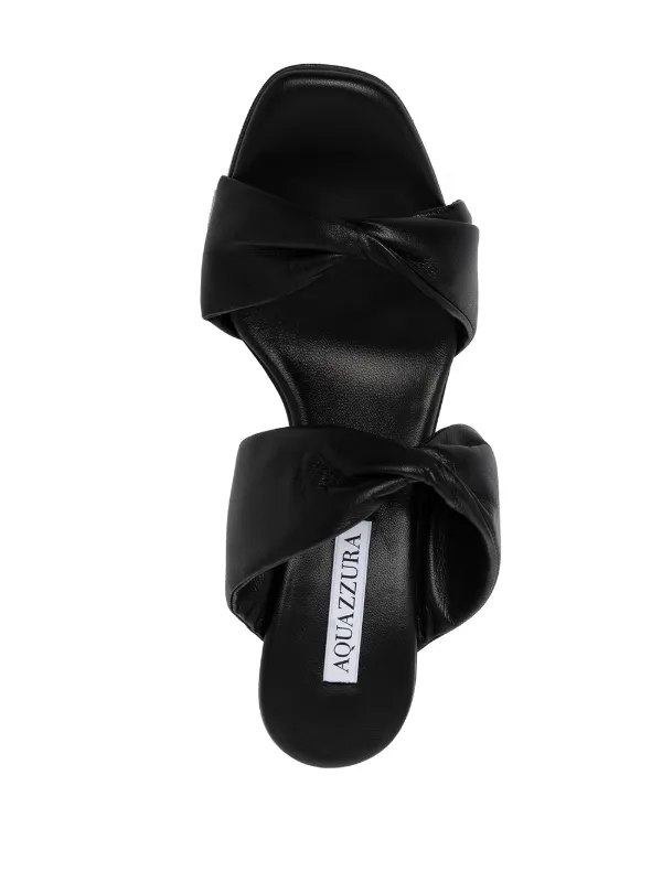 Aquazzura ストラップミュール | ブラック | FARFETCH JP