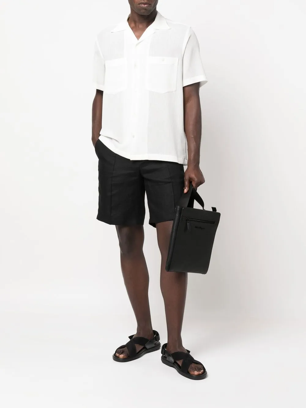 Brioni drawstring elasticated shorts | Track & Running Shorts | Image 2