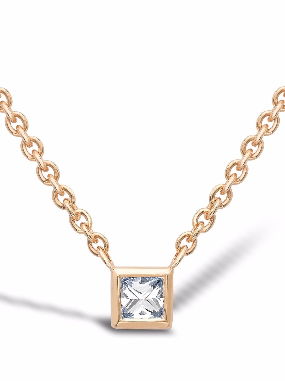 18kt rose gold RockChic diamond necklace