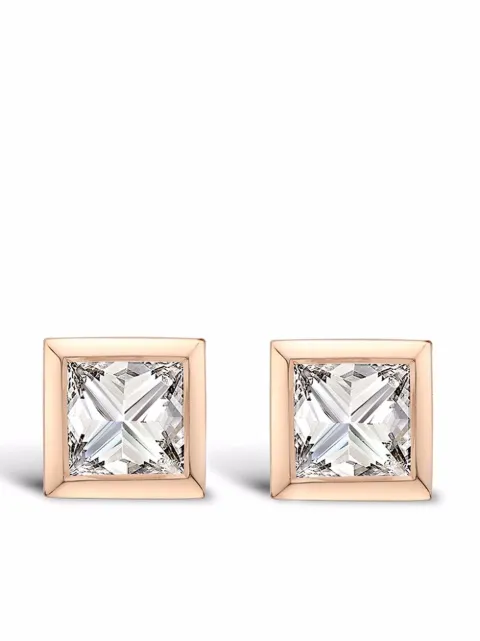 Pragnell 18kt rose gold RockChic diamond stud earrings