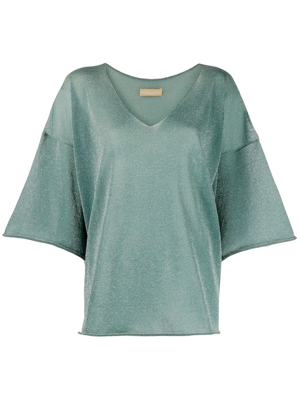 

Antonella Rizza blusa metalizada - Verde