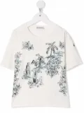 Moncler Enfant sketch-print cotton T-Shirt - White