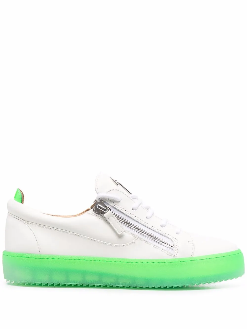 contrast-sole sneakers
