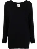 PAULA V-neck knit jumper - Black