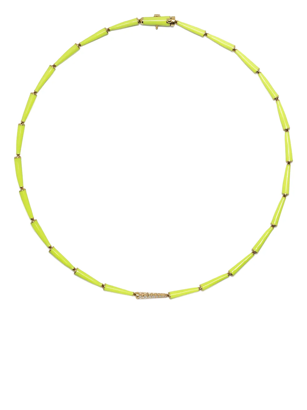 

Melissa Kaye 18kt yellow gold Lola linked diamond necklace