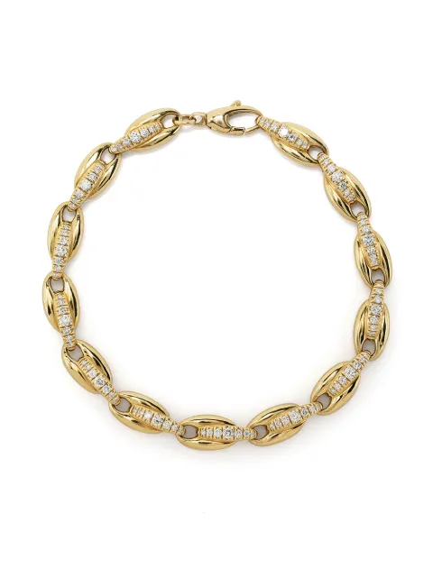 Melissa Kaye pulsera Ada en oro amarillo de 18kt con diamantes
