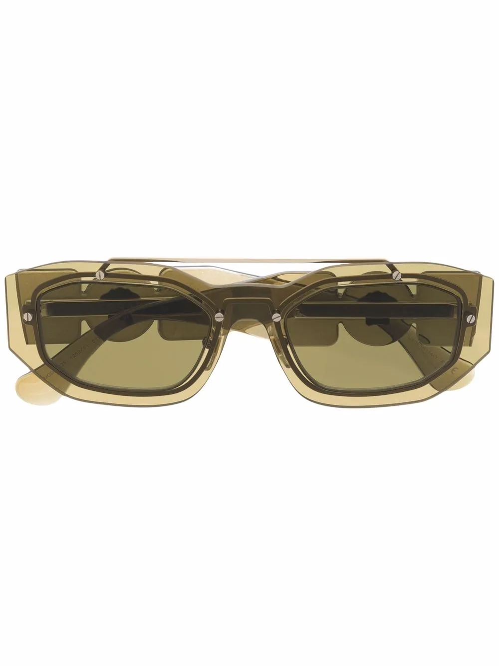 

Versace Eyewear lentes de sol con detalles en los brazos - Verde