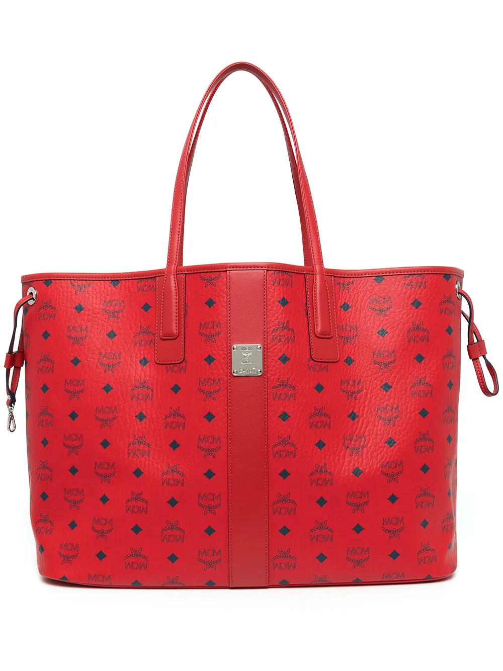 

MCM tote Liz grande reversible - Rojo