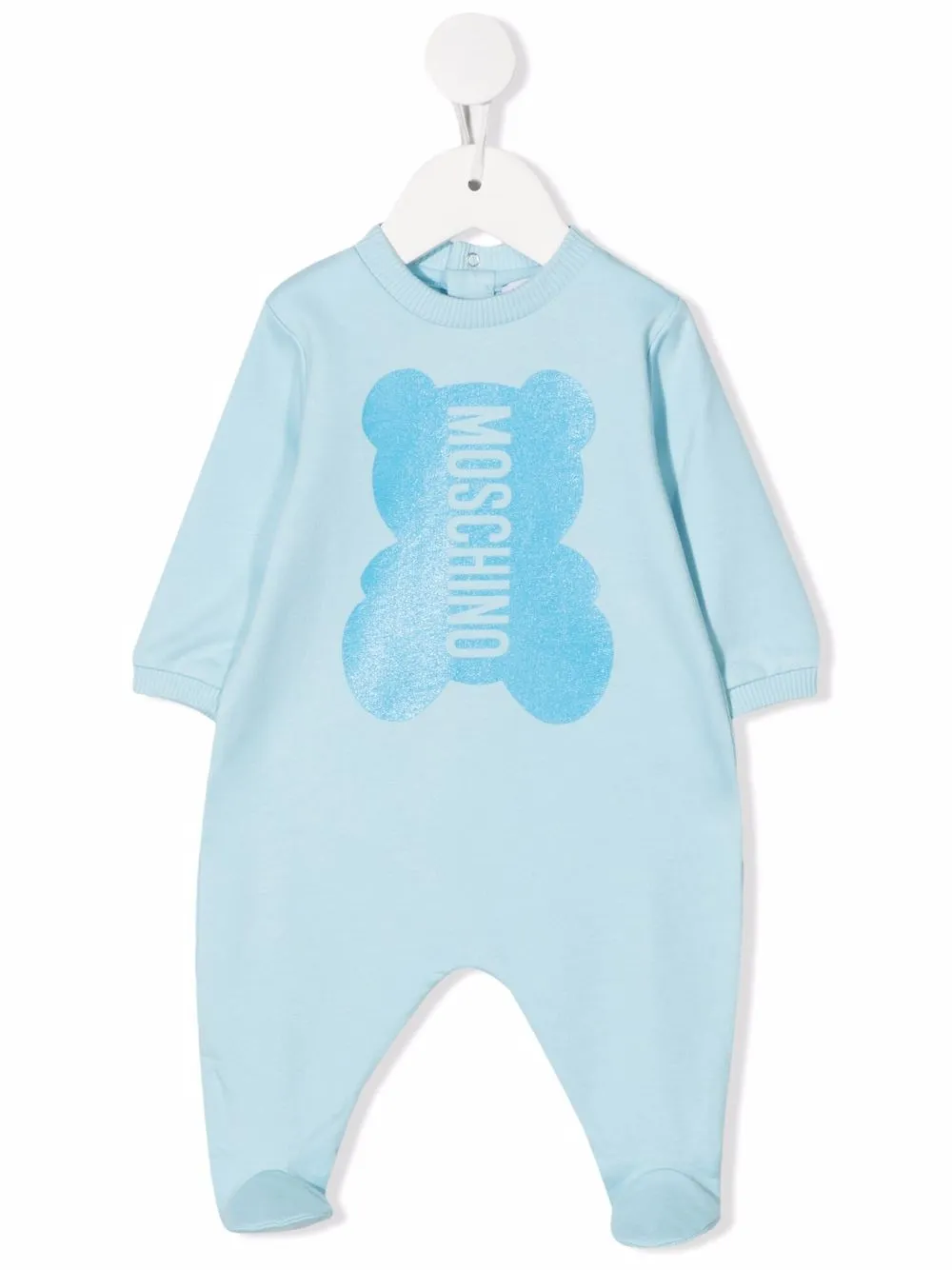 

Moschino Kids body con motivo Teddy Bear - Azul