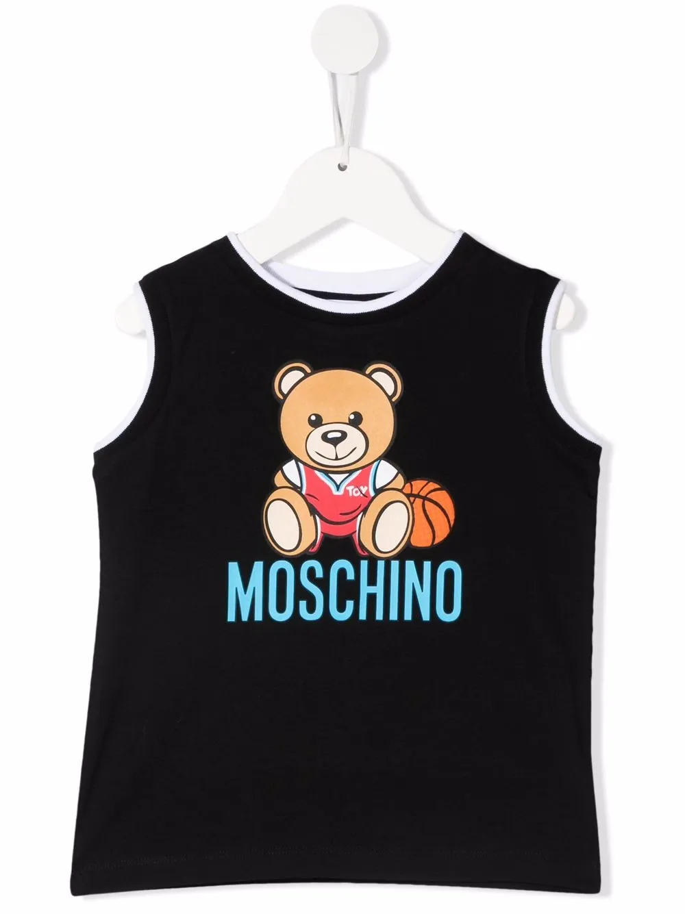 

Moschino Kids camiseta con logo estampado - Negro
