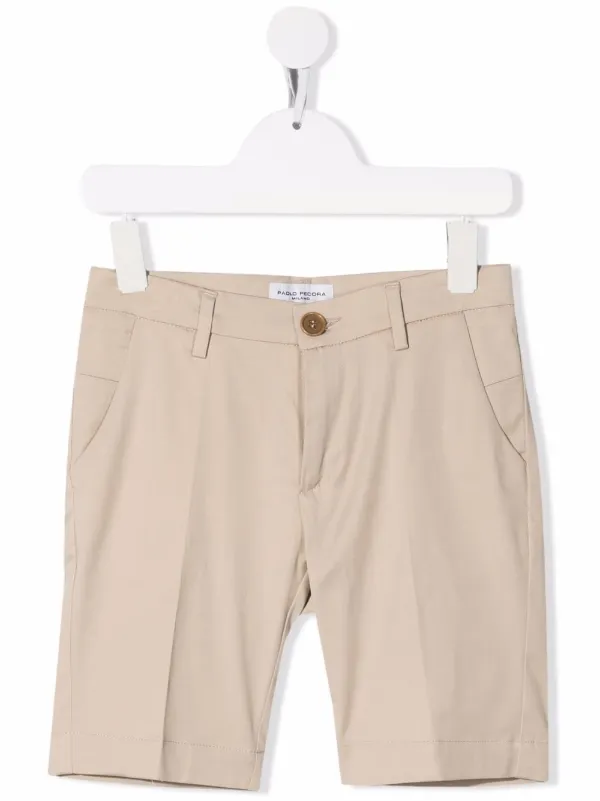 Paolo Pecora Kids mid-rise Chino Shorts 