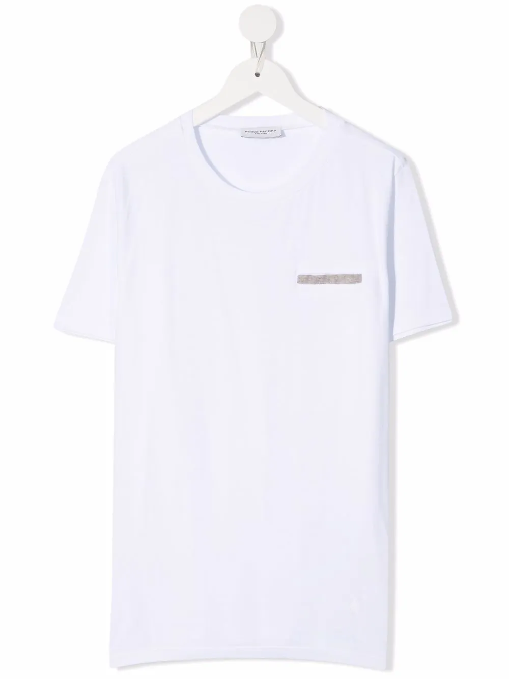 

Paolo Pecora Kids playera con rayas en contraste - Blanco