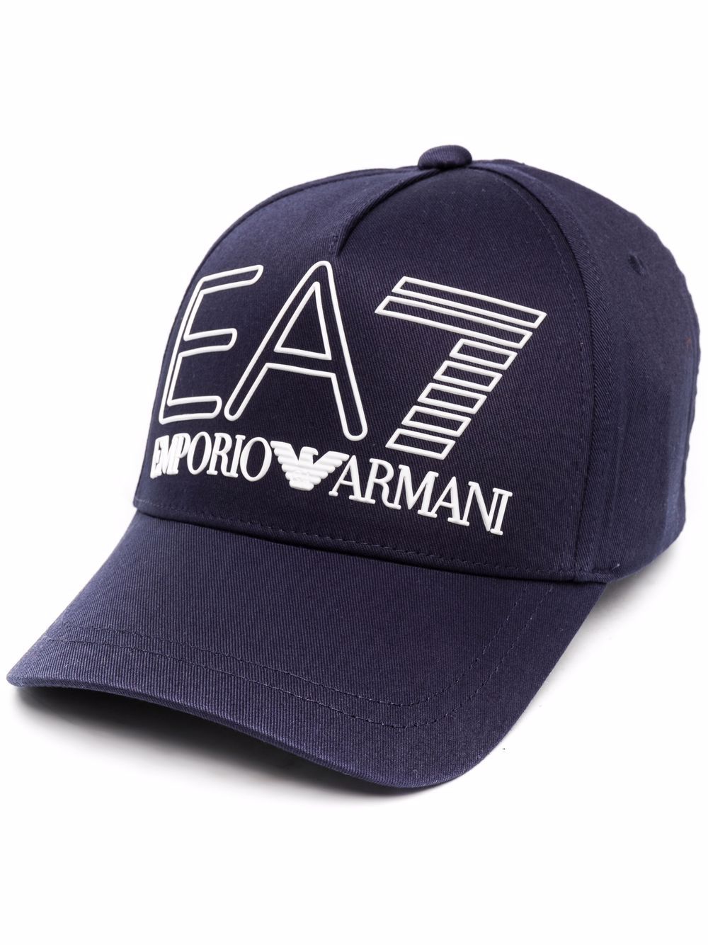 Ea7 Emporio Armani logo-embossed Cotton Baseball Cap - Farfetch