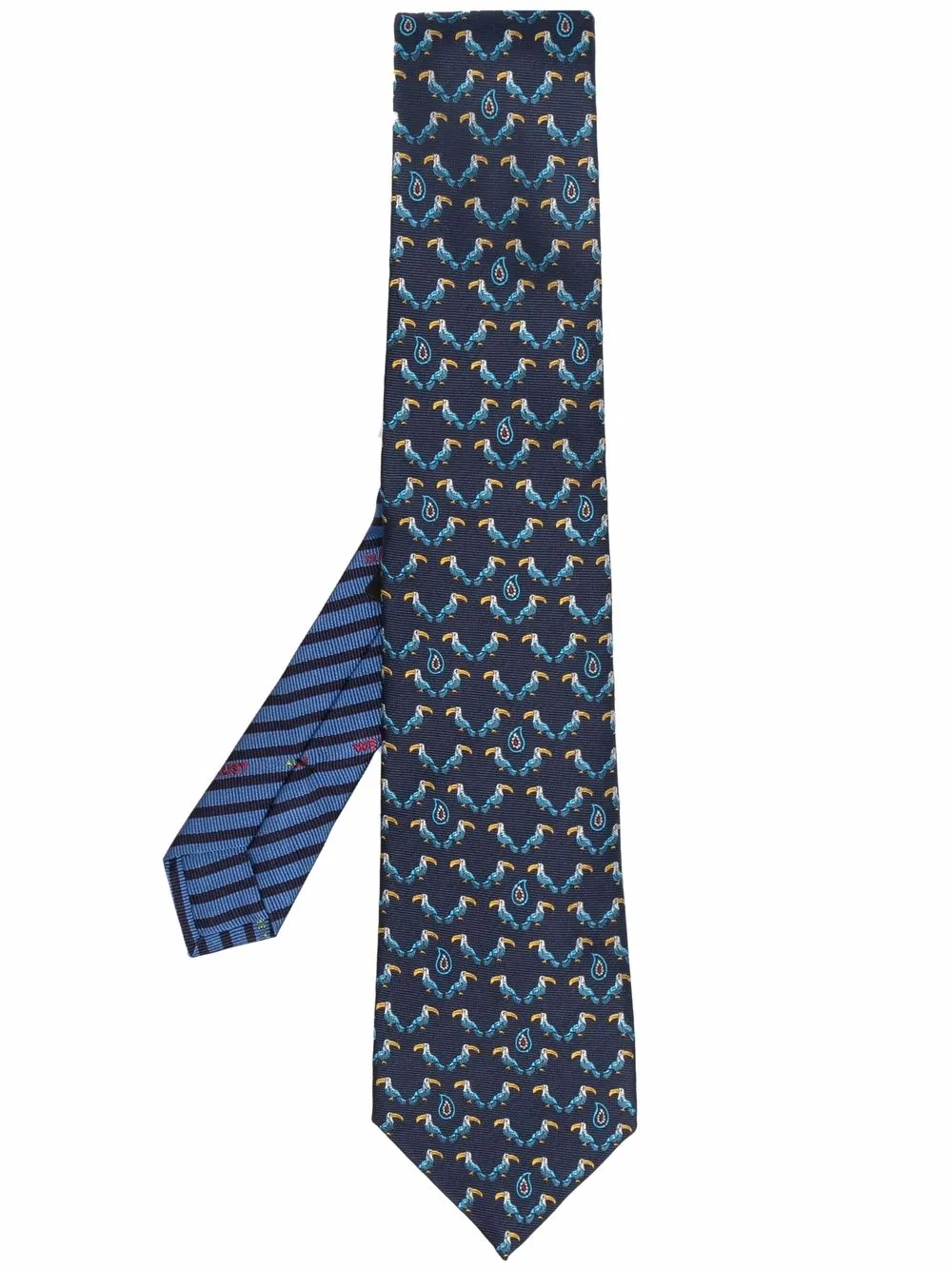 

ETRO Graphic-Mix Jacquard silk tie - Blue