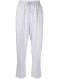 Forte Forte check-print trousers - Purple